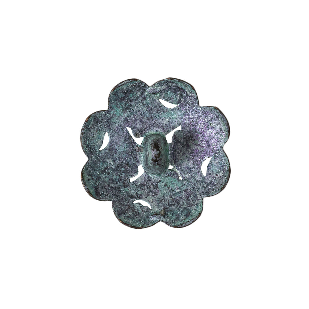 Italian Fairy Wing Floral Shank Back Button - 36L/23mm Detail