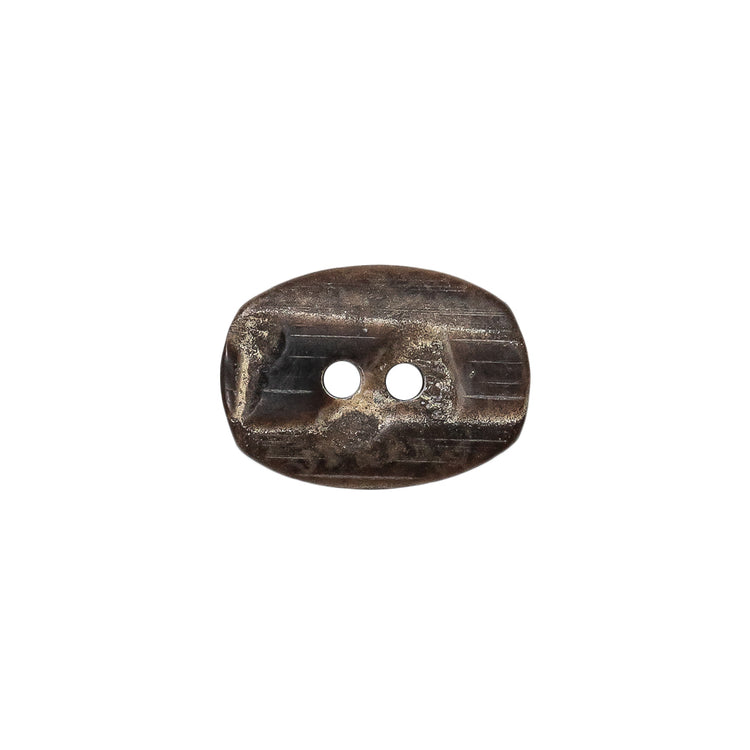 template--25130090922057__main-Gray and Brown Wood-Look Oval 2-Hole Plastic Button - 28L/18mm