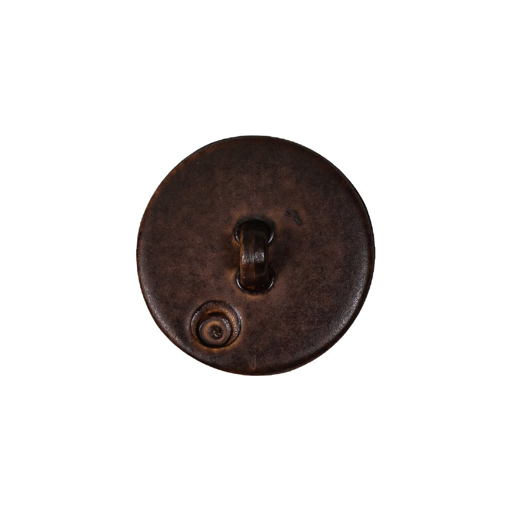 Warm Brown Raffia Knot Shank Back Plastic Button - 32L/20mm Detail