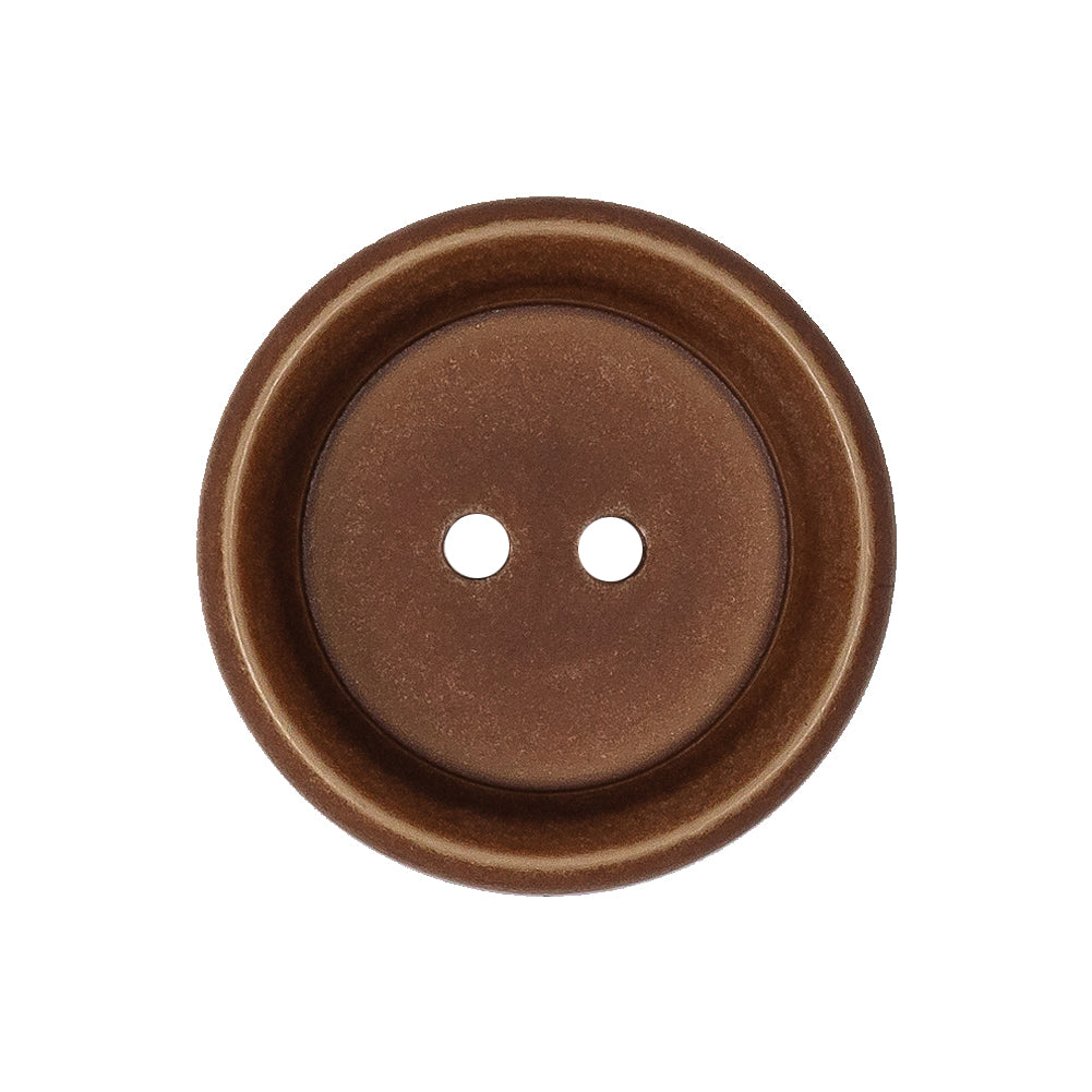 Clay Deep Well 2-Hole Plastic Button - 40L/25.5mm