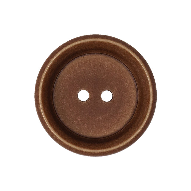 Clay Deep Well 2-Hole Plastic Button - 40L/25.5mm