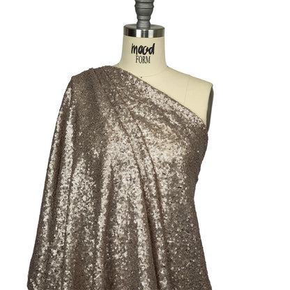 Mesh with Baby Sequins - Sand - Mariah Collection Drape