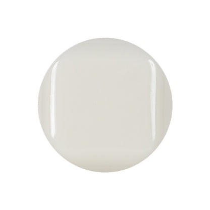 White Square Face Shank Black Plastic Button - 40L/25.5mm