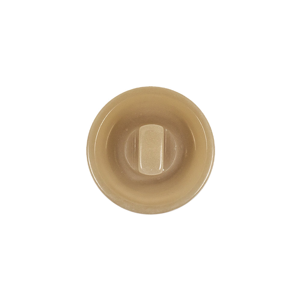 Lark and Brown Rice Swirl Half Dome Plastic Shank Back Button - 28L/18mm Detail