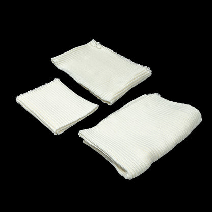 Alta Marshmallow Chunky 2x2 Rib Knit Sweater Trim Bundle - 3pc