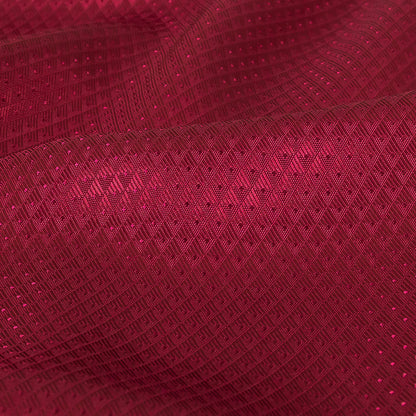 Magenta Mini Triangles Jacquard Lining