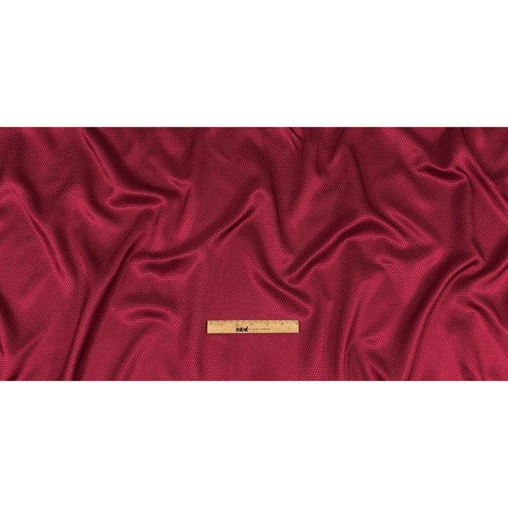 Magenta Mini Triangles Jacquard Lining