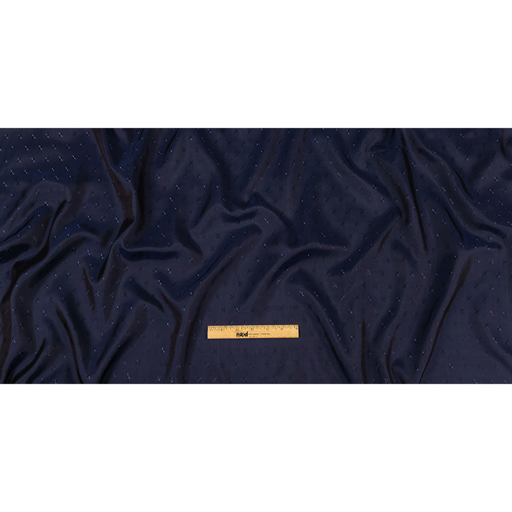 Xs Jacquard Lining - Black and Navy Bi-Color Full