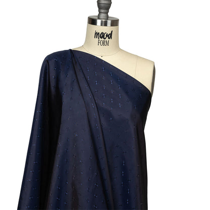 Xs Jacquard Lining - Black and Navy Bi-Color Drape