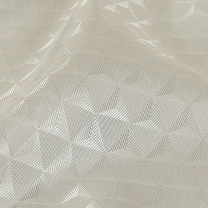 White Tonal Small Triangles Jacquard Lining