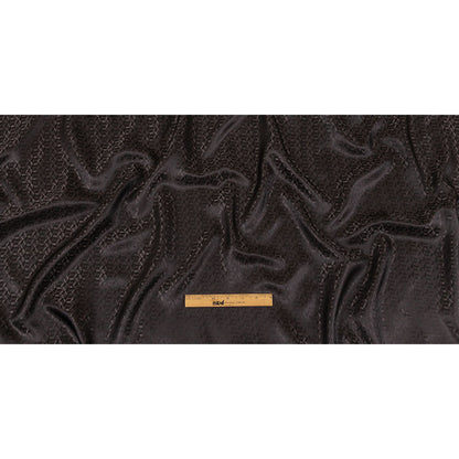 Black and Charcoal Faux 3D Boxes Jacquard Lining