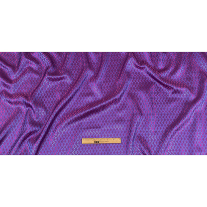 Magenta and Blue Bi-Color Diamonds Jacquard Lining