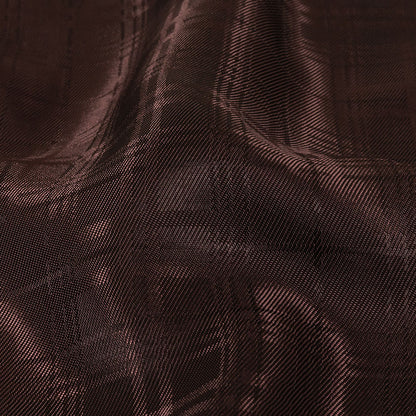 Chocolate Tonal Plaid Jacquard Lining