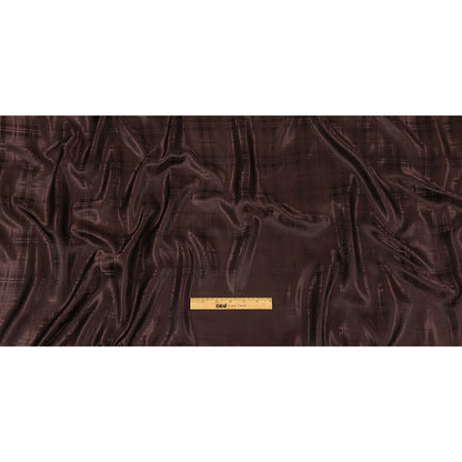 Chocolate Tonal Plaid Jacquard Lining