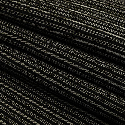 Black and Silver Striped Acetate Twill Lining