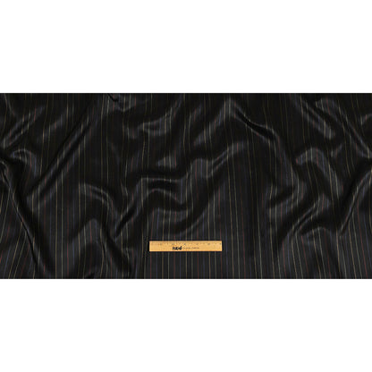 Black and Rainbow Pinstriped Acetate Twill Lining
