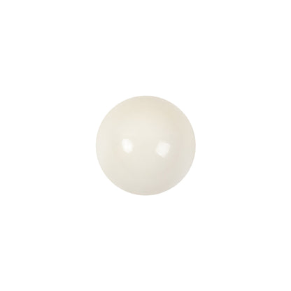 Vintage Chalk White Glass Shank Back Ball Button - 20L/12.5mm