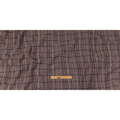 Italian Lilac, Gray and Multicolor Tweedy Plaid Blended Wool Woven Full