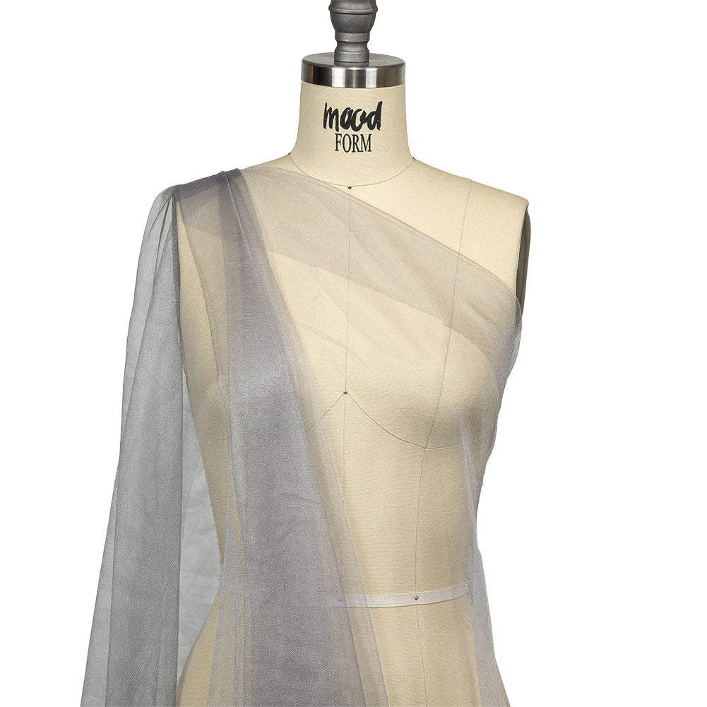 Shimmering Soft Tulle - Gray - Kallisto Collection - Drape
