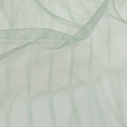 Embroidery Striped Tulle - Gray Green - Elsinore Collection