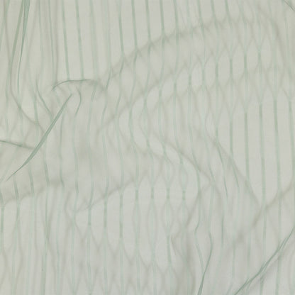 Embroidery Striped Tulle - Gray Green - Elsinore Collection