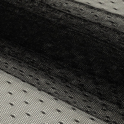 Point D'Esprit Tulle - Stretch Limo Black - Remi Collection