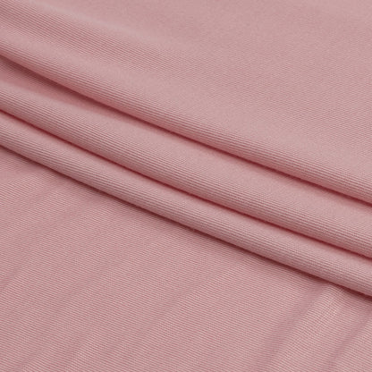 Baby Pink Stretch Rayon Jersey Folded