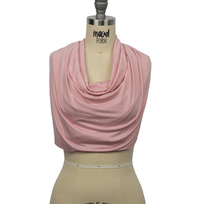 Baby Pink Stretch Rayon Jersey Drape