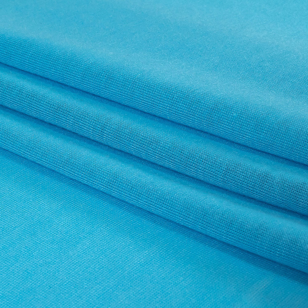 Summer Sky Lightweight Polyester Jersey Folded