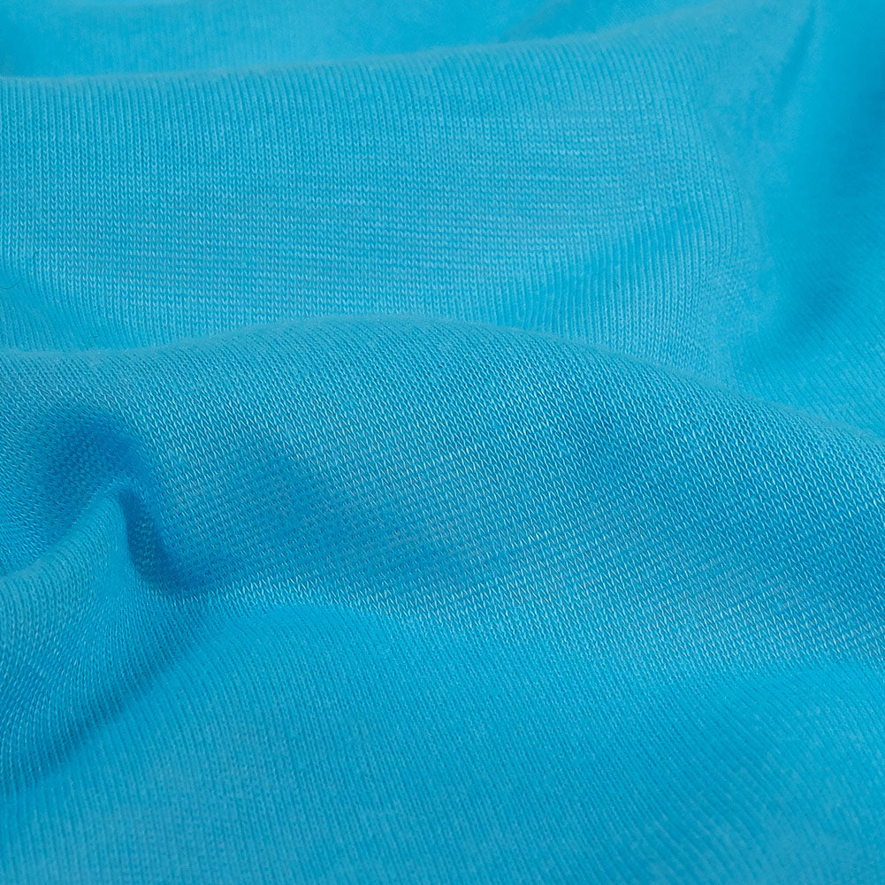 Summer Sky Lightweight Polyester Jersey Detail