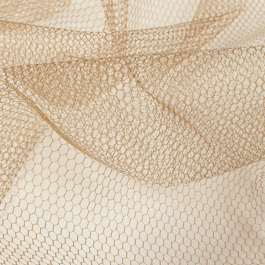 Coffee Nylon Net Tulle Detail
