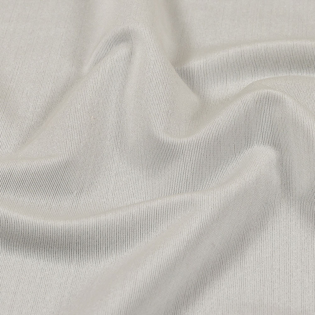 White Lightweight Stretch Polyester Tricot Detail