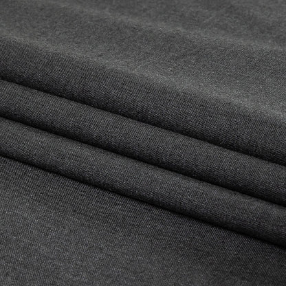 Heathered Gray Stretch Polyester Suiting Folded
