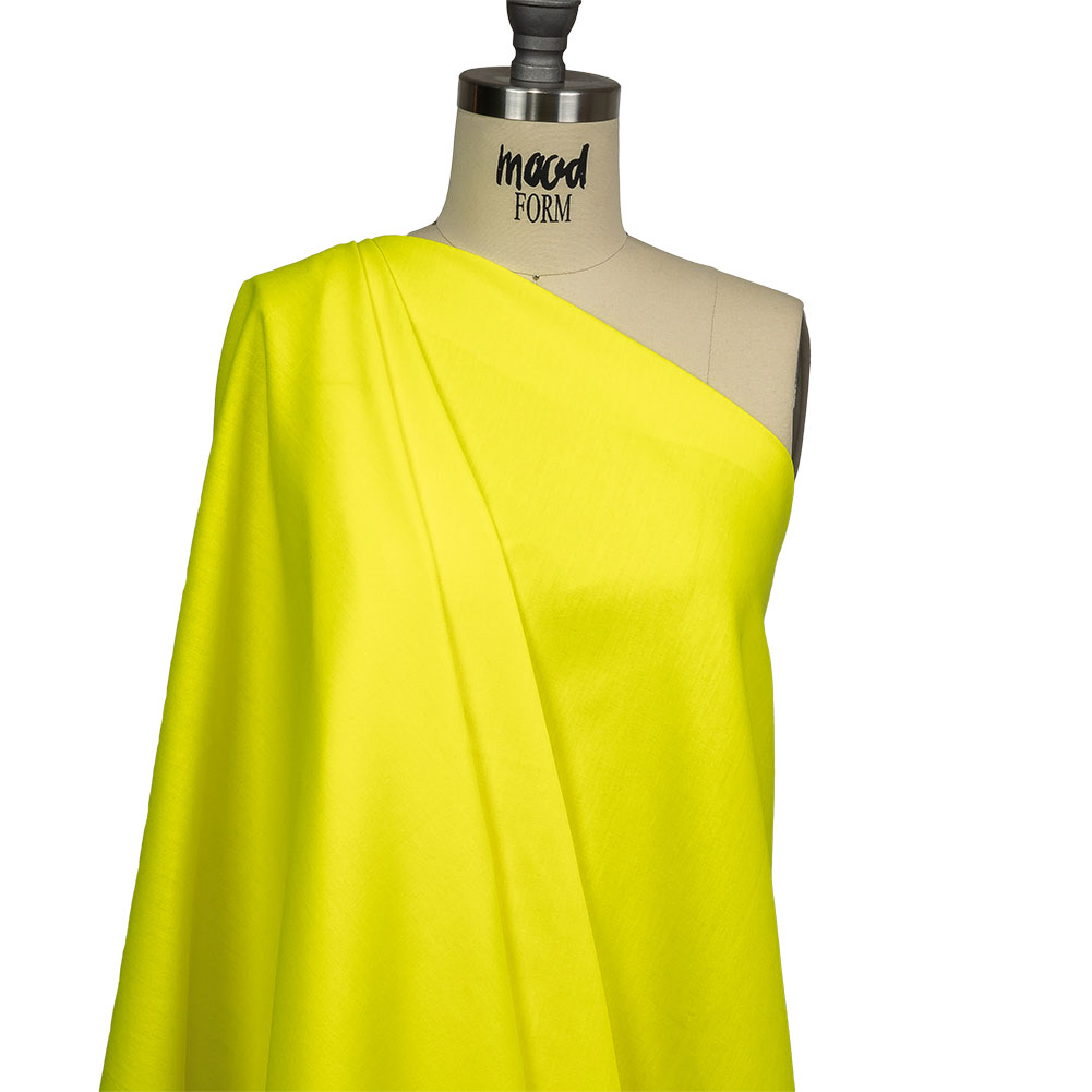 Hi-Vis Safety Yellow Polyester and Cotton Poplin Drape