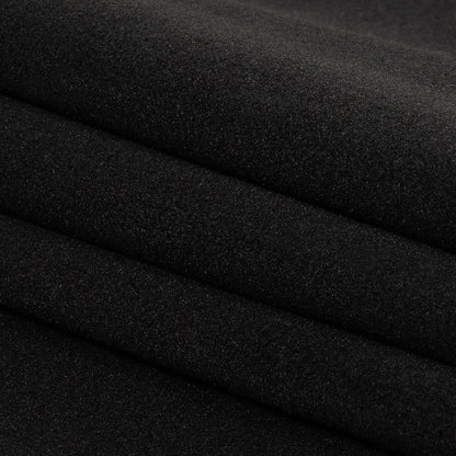 Black Polyester Fleece Folded