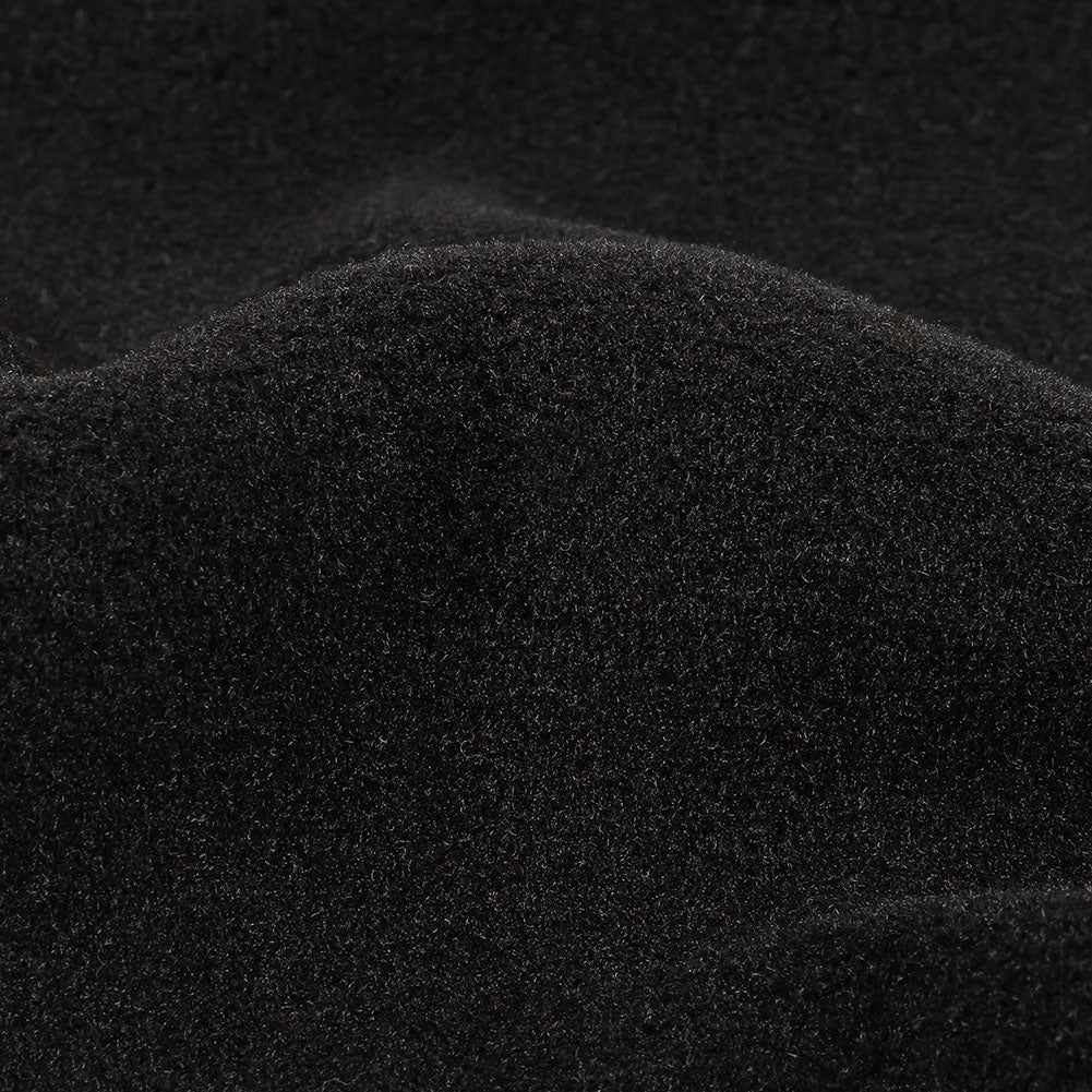 Black Polyester Fleece Detail