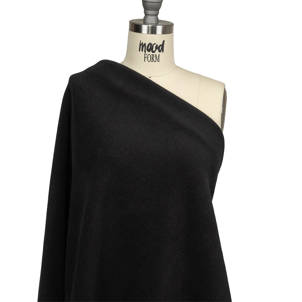 Black Polyester Fleece Drape