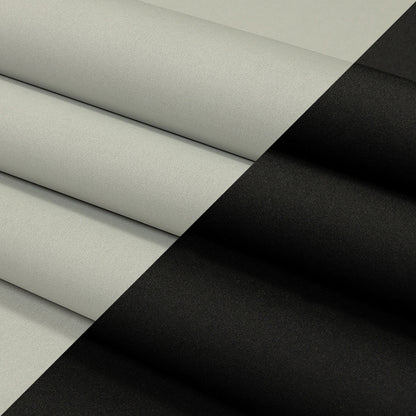 Pack de 3 yardas de neopreno elástico de doble cara - Blanco y negro - Colección Wave