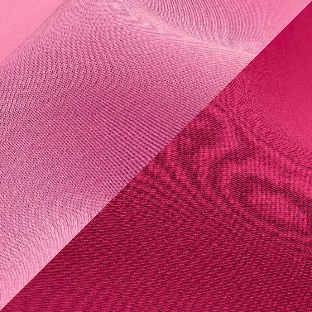 Double Faced Stretch Neoprene 3yd Bundle - Fuchsia Purple and Pink Carnation - Wave Collection