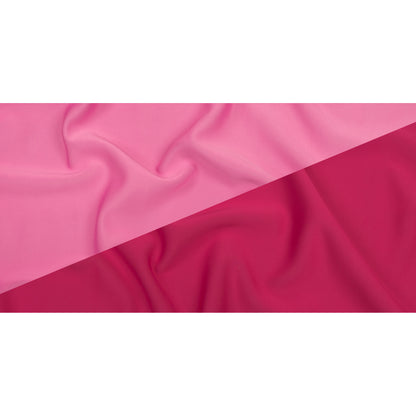 Double Faced Stretch Neoprene 3yd Bundle - Fuchsia Purple and Pink Carnation - Wave Collection