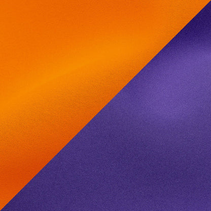 Double Faced Stretch Neoprene 3yd Bundle - Carrot and Imperial Purple - Wave Collection