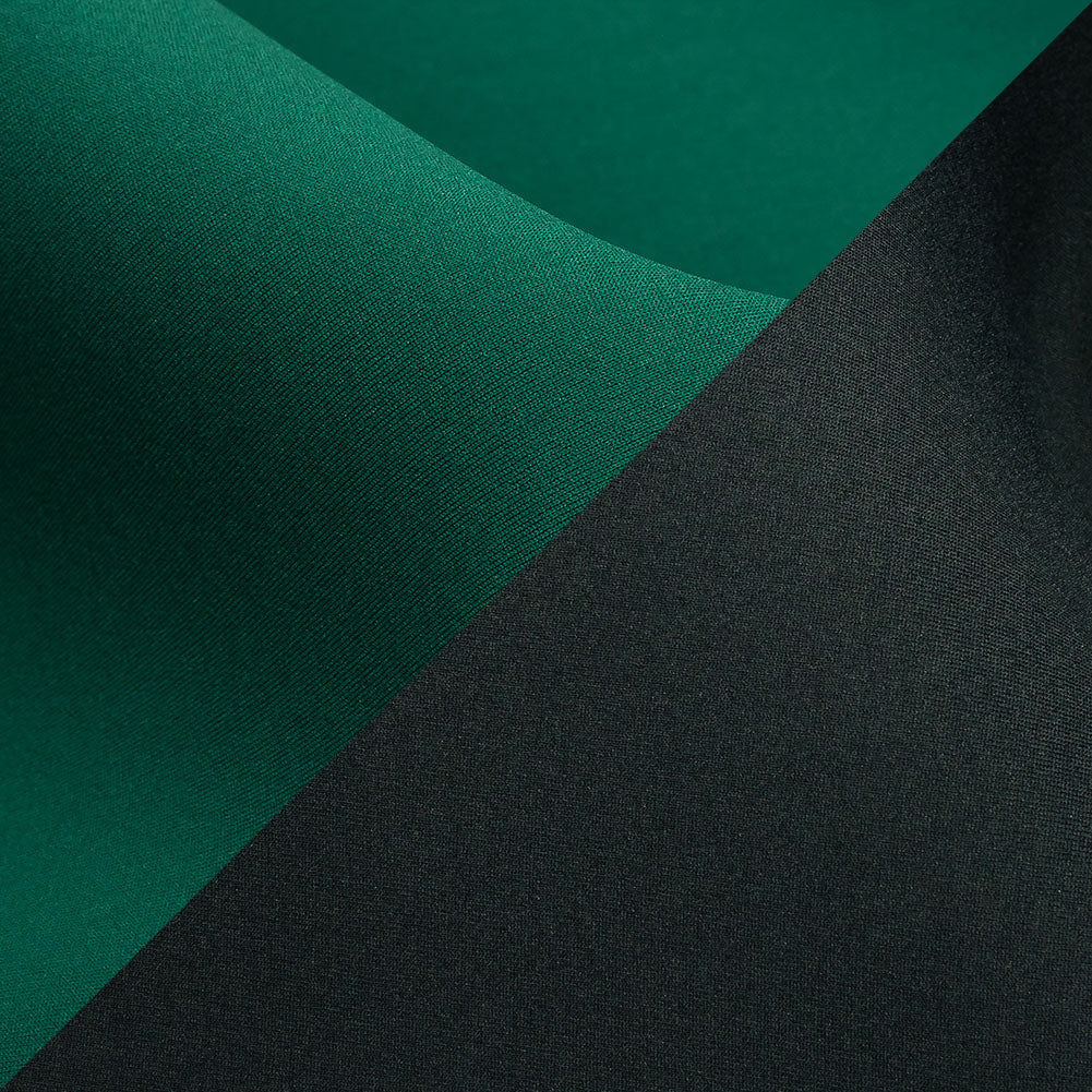 Double Faced Stretch Neoprene 3yd Bundle - Gravel Gray and Forest Green - Wave Collection - Detail
