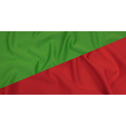Double Faced Stretch Neoprene 3yd Bundle - True Red and Classic Green - Wave Collection