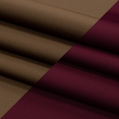 Double Faced Stretch Neoprene 3yd Bundle - Bordeaux and Fondue Fudge - Wave Collection
