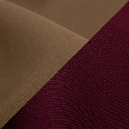 Double Faced Stretch Neoprene 3yd Bundle - Bordeaux and Fondue Fudge - Wave Collection
