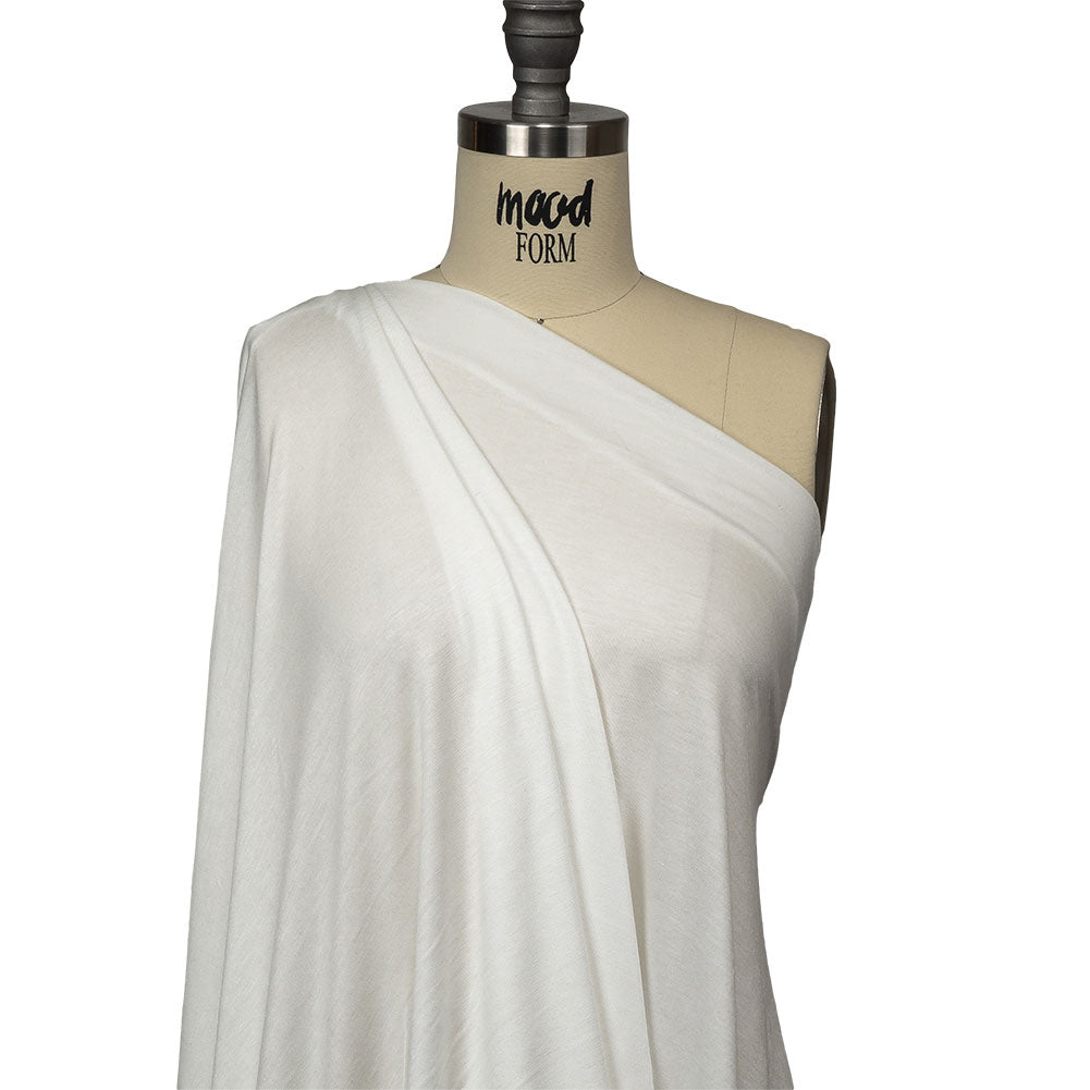 Ultra-Soft Rayon Jersey - White - Cyrus Collection