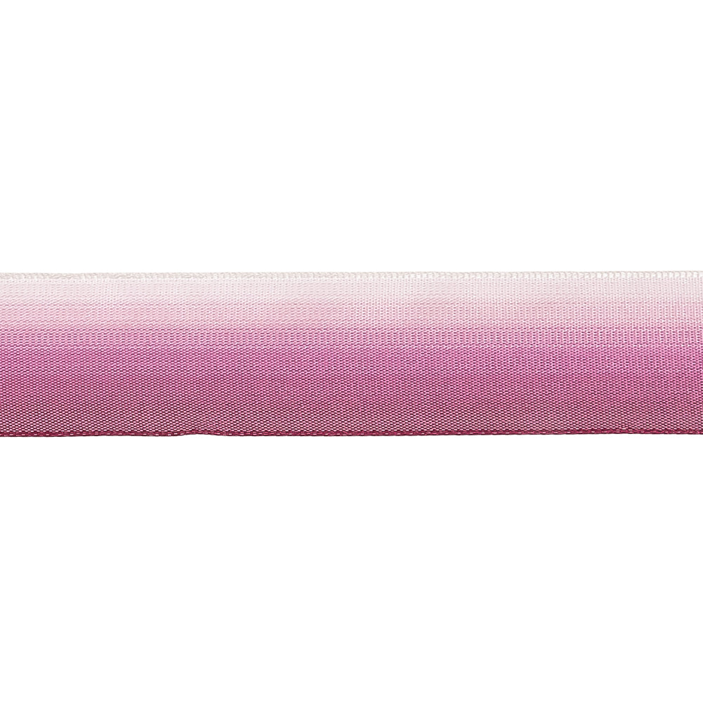 Purple and Pink Ombre Wire Edged Ribbon - 0.875" - Detail