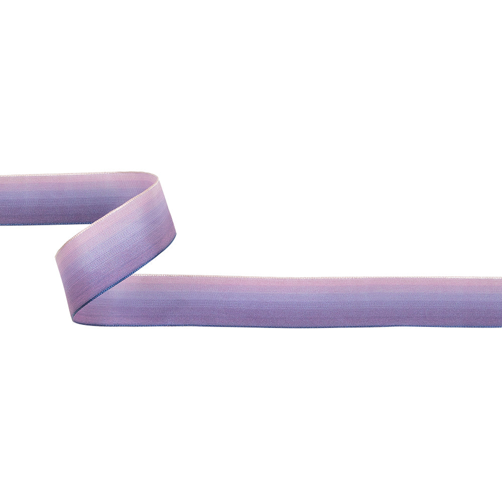Grape and Pink Ombre Wire Edged Ribbon - 0.875"