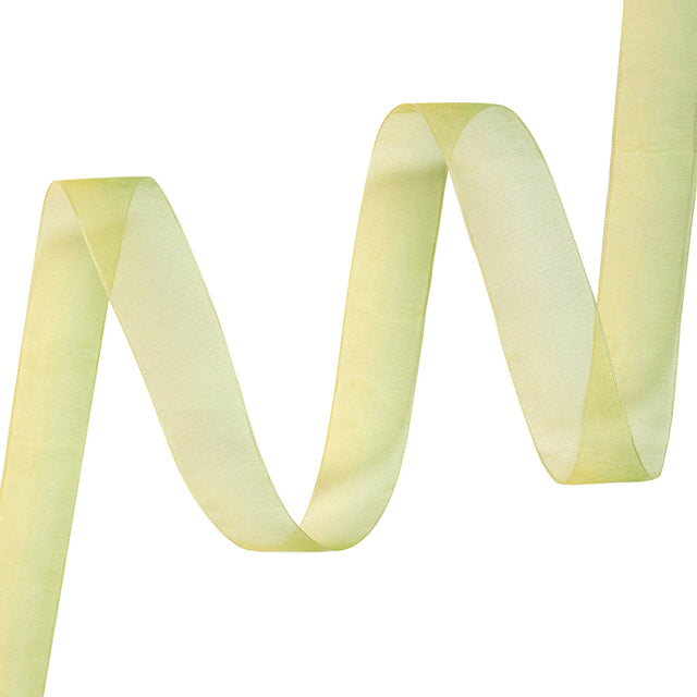 Sheer Yellow and Green Ombre Ribbon - 0.875"