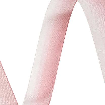 Sheer Burnt Russet and White Ombre Ribbon - 0.875"